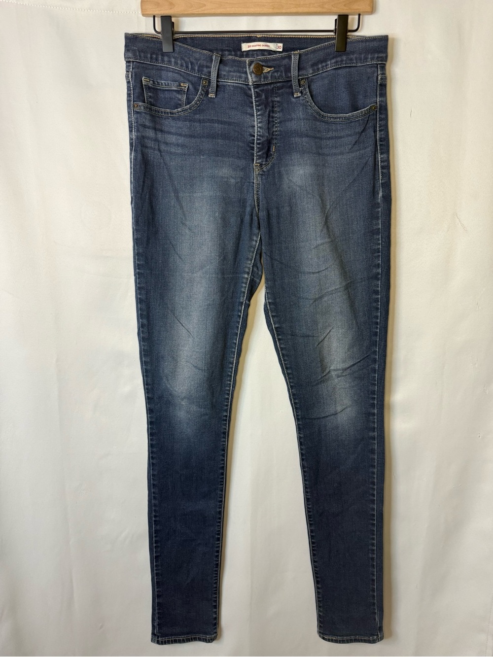 Levi Strauss - Dark Blue Skinny Jeans (Long) - Size 30